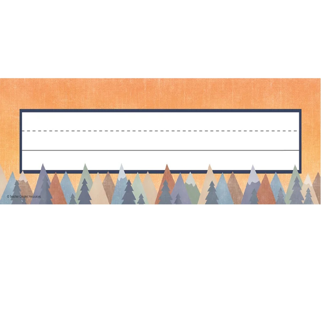 Moving Mountains Flat Name Plates (6.9cmx29.2cm)(2.7''x11.2'')(36pcs)