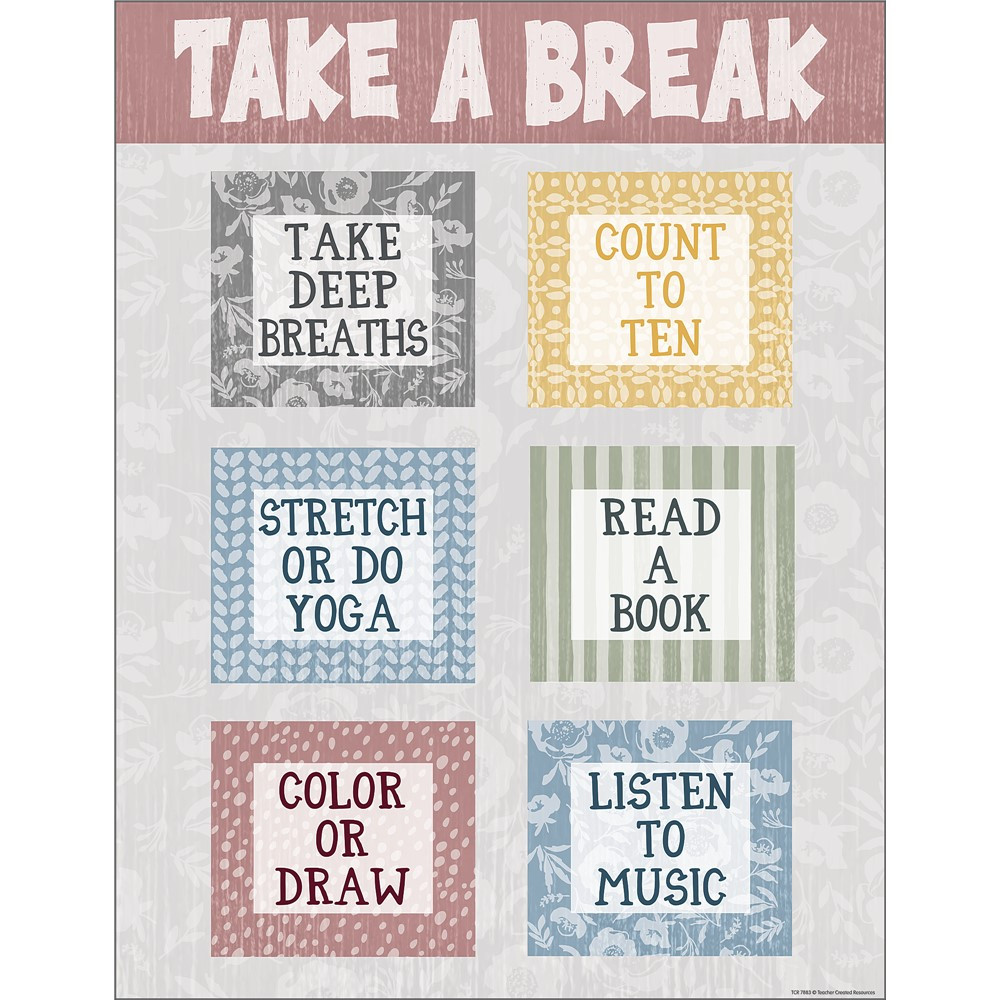 Classroom Cottage Take a Break Chart (17''x22'')(43cmx55.8cm)