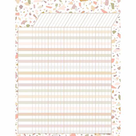 Terrazzo Tones Incentive Chart (17''x22'')(43cmx55.8cm)
