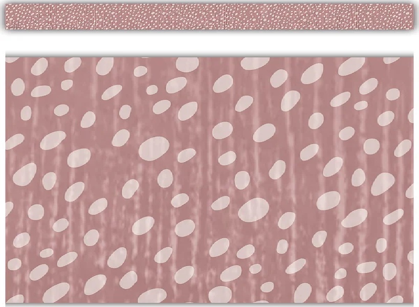 Classroom Cottage Vintage Rose Dots Straight Border (12pcs)(3''x35'')(7.6cmx89cm)