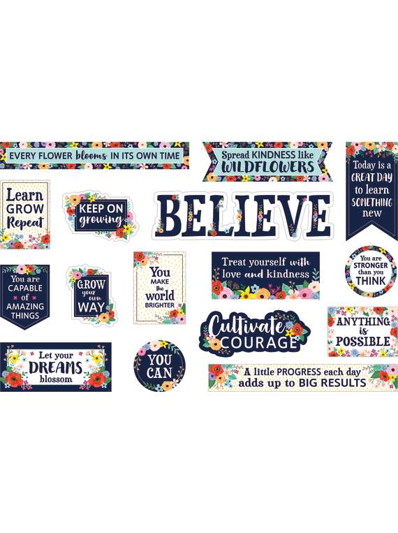 Wildflowers Mini Bulletin Board (16pcs)