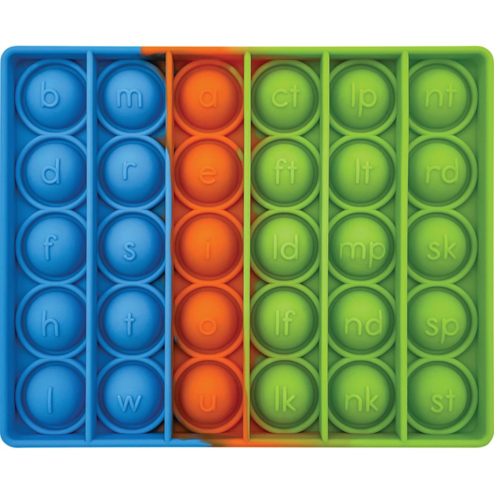 Push and Pop - Phonics Word Builder (4.75''Lx3.75''Wx0.5''H)(14.6cmx9.5cmx1.2cm)