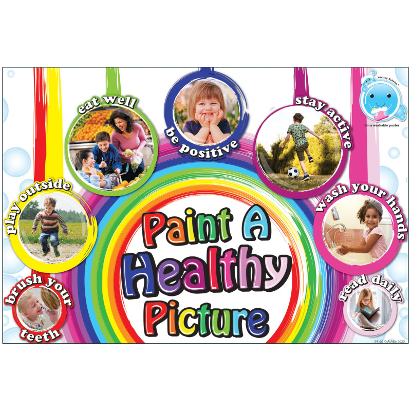 PAINT A HEALTHY PICTURE CHART(13''x19'')(33cmx48.2cm)