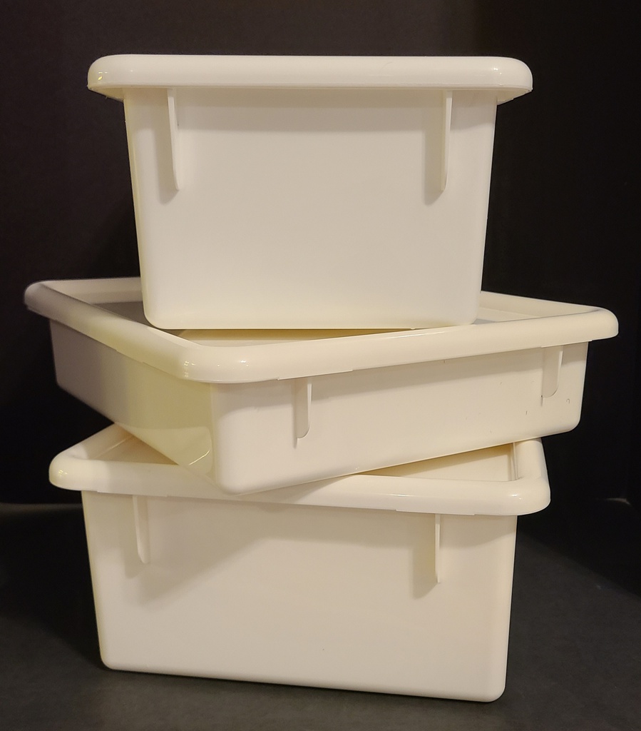 JontiCraft Tray/Tub w/cover   White   Large