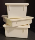 JontiCraft Tray/Tub w/cover   White   small
