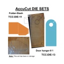 ACCUCUT  DIE SET (11&amp;13) FOLDER-SLASH (ex lg) &amp; DOOR HANGER (2 DIES)