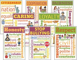 [CCX3110] Character Education Chatter Charts  (8 charts)(11''x17'')(28cmx43cm)