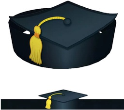 [CD101022] Graduation Crowns (30 pcs)(23.5''x4'')(59.6cmx10cm)