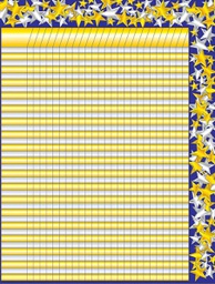 [CDX6310] Gold and Silver Stars Incentive Chart (55.8cmx 43cm)(22"x17")