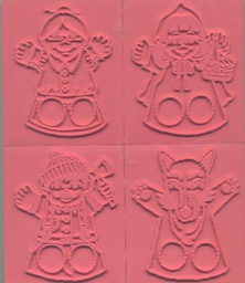 [CEX1023] Finger Puppet Stamps Set, Little Red Riding Hood (6.3cmx7.6cm)(2.5''x3'')