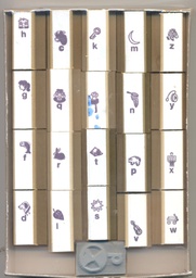 [CEX884] Consonants Sounds Stamp Set (21pcs)(4cmx2cm)(1.5''x0.7'')