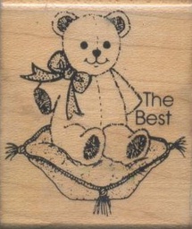 [CEXF815] The Best Bear Stamp (2.3''x2'')(5.8cmx6.3cm)