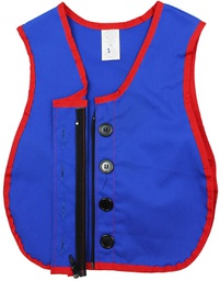 [CFX361319] Combo Manual Dexterity Vest Button &amp; Zipper (15.7''x12.2'')(40cmx31cm)