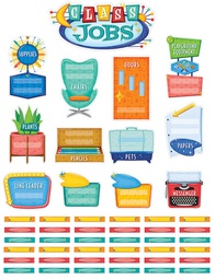 [CTP8443] Mid-Century Mod Class Jobs Mini Bulletin Board (49pcs)