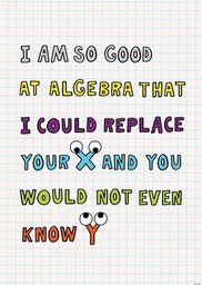 [CTPX8482] I'm So Good At Algebra… So Much Pun! Inspire u Poster (48cmx33.5cm)(19''x13'')