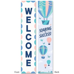 [CTP8640] CALM &amp; COOL ( WELCOME! /SOARING TO SUCCESS) vertical BANNER  (39"x8")(99cmx20.3cm) (1pc double sided))