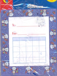 [CTPX1476] Snowmen Student Incentive Chart (5.9''x5.2'')(15.2cmx13.3cm)(36 pcs)