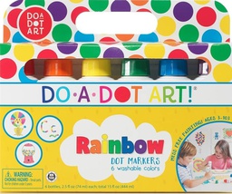 [DAD101] DO A DOT ART MARKERS RAINBOW 6 WASHABLE COLORS-(3+yrs)