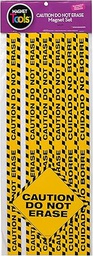 [DO735208] CAUTION DO NOT ERASE Magnetic (9SET) (4strips)(Strips-24"L-61cm) (Signs-8.5"-21.5cm)