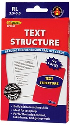 [EPX3057] Reading Comprehension Practice CardsText Structure, (Blue Level)(RL:3.5-5.0)54 Cards
