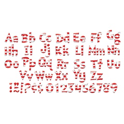 [EUX487215] DR SEUSS RED &amp; WHITE LETTERS PUNCH OUT REUSABLE (4''-10cm) (217pcs)