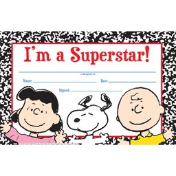 [EUX844011] PEANUTS- I'M A SUPERSTAR AWARD 36/PKG (8.5''x5.5'')(21.5cmx13.9cm)