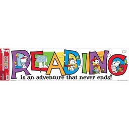 [EU849319] PEANUTS READING BANNER (12"x48")(30.5cmx122cm) (1pc)