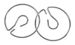 [P0074440] Charts Stands Rings Metal Silver (2 CT) (4" (10cm)