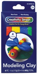 [PAC409001] MODELING CLAY 1 LB(453.5g)(3+yrs)(4 colors)