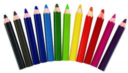 [STUBPEN12] STUBBY CHUBBY COLOR PENCILS-(12pcs)(3.25''x0.3'')(8.2cmx0.7cm)