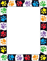[TX11419] Paw Prints Computer Paper  (28cm)   (50 sheets)
