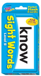 [T23028] Sight Words – Level B Pocket Flash Cards Two-sided (56cards)(5+yrs)(3.37''-8.5cm)