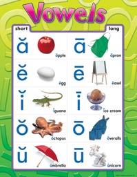 [T38032] Vowels Chart 17''x22''(43cmx55cm)