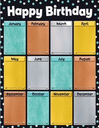 [T38461] I*Metal Birthday Chart (17''x22'')(43cmx55cm)