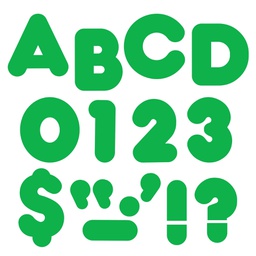 [T458] Green Casual Uppercase Letters (72pcs)(4''-10cm)