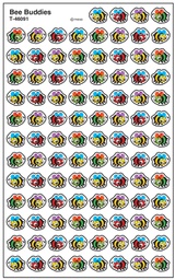 [TX46091] Bee Buddies Super Shapes Stickers (8 sheets) (0.4''-1cm)
