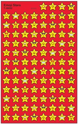 [T46092] Emoji Stars Super shapes Stickers (8 sheets)(800stickers)(0.4''-1cm)