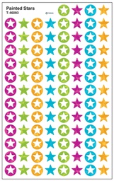 [TX46093] Painted Stars Super Shapes Stickers (8 sheets)(0.4''-1cm)(800stickers)
