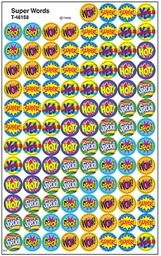 [T46158] Super Words Super Spots Stickers (800 stickers)(0.4''-1cm)