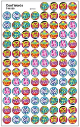 [T46160] Cool Words Stickers (8sheets)(800stickers)(0.4''-1cm)