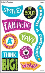 [T46319] Color Harmony Paint It Positive Stickers (8sheets)(72stickers) (lg: 2.5''-6.5cm)