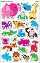 [T46328] Awesome Animals Stickers (8sheets)(160stickers) (Lg: 5cm-1.9'')