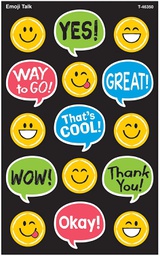 [T46350] EMOJI STICKERS (8sheets)(120stickers)(0.6'' to 1'')(1.5cm to 2.5cm)
