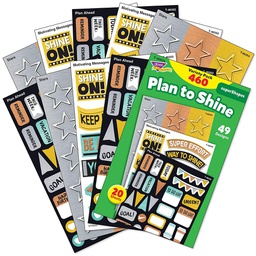 [T46934] I*Metal Plan to Shine Stickers (20sheets)(460stickers) (lg: 2.5''-6.5cm sm:0.9''-2.5cm)