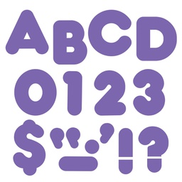 [T470] Purple 4" Casual Uppercase Letters (72pcs)