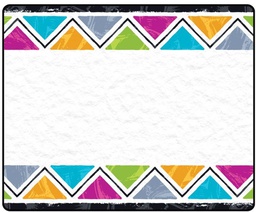 [T68128] Color Harmony Triangles Terrific Labels (36 pcs) (7cmx8cm)(2.8''x3'')