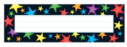[T69040] Gel Stars Nameplates (36 pkg)(2.8''x9.5'')(7cmx24cm)