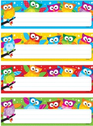 [T69910] Owl-Stars! Nameplates (32pcs)(9.5''x2.8'')(24cmx7cm)