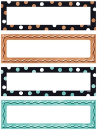 [T69960] I*Metal Dots &amp; Embossed Nameplates (6.9cmx24cm)(32pcs)