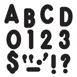 [T79411] Black 7'' Billboard Uppercase Letters (105pcs)